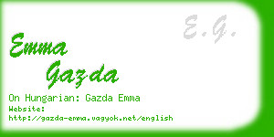 emma gazda business card